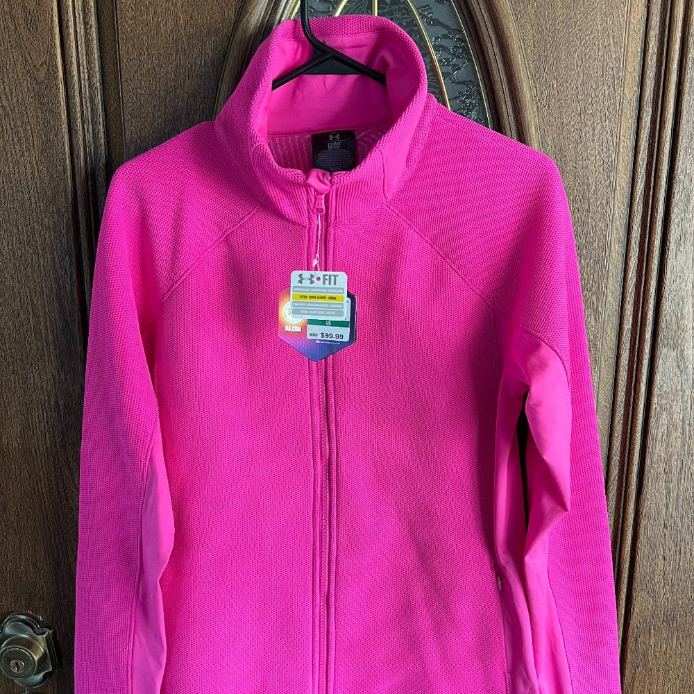 Women's Cold Gear Under Armour zip up Large Sweatshirt - new with tags